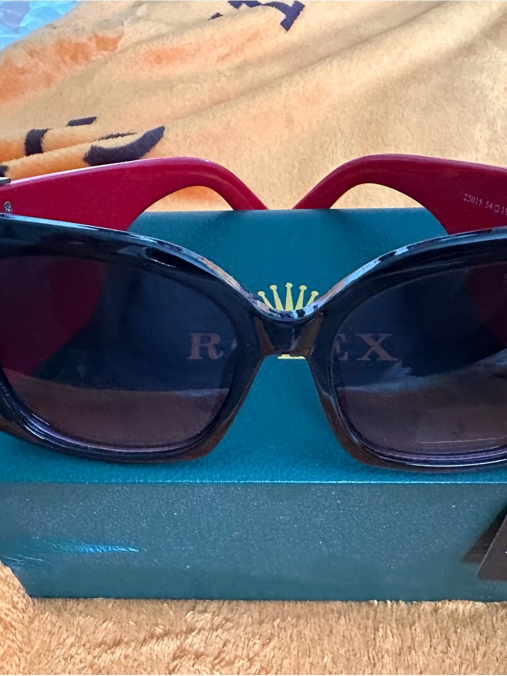 Stylish Black and Red Women's Sunglasses - Designer-Inspired